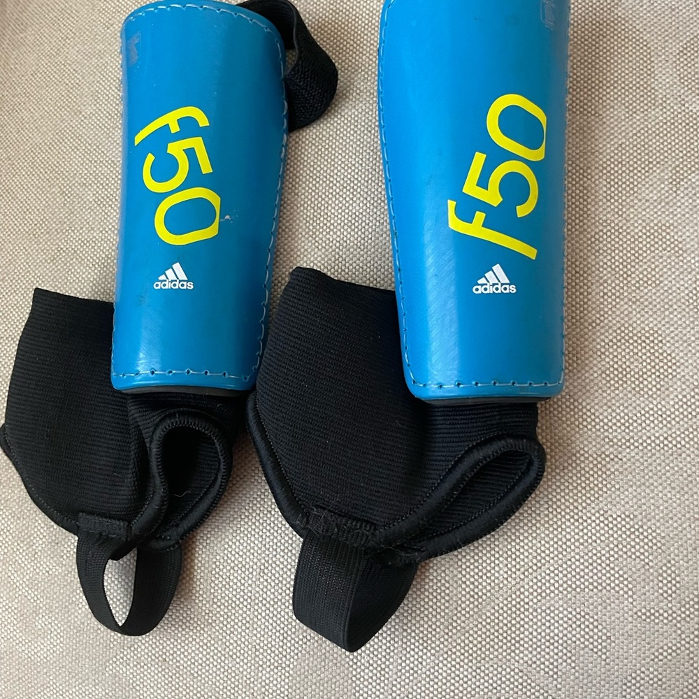 Adidas F50 Blue Shin Guards
